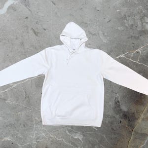 Sudadera con capucha AS Colour Stencil: Jersey de felpa de mezcla de algodón blanco - Suéter blanco