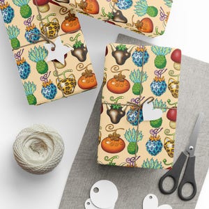 Zoan Devil Fruit Wrapping Paper One Piece Inspired Gift Wrap Hito Tori Uo Inu Neko Ushi Anime Christmas Birthday JDM Otaku Manga Decor image 4