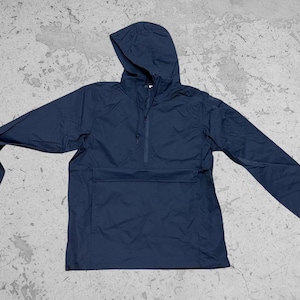 Navy Water Resistant Windbreaker Anorak Jacket - Independent MEDIUM ONLY