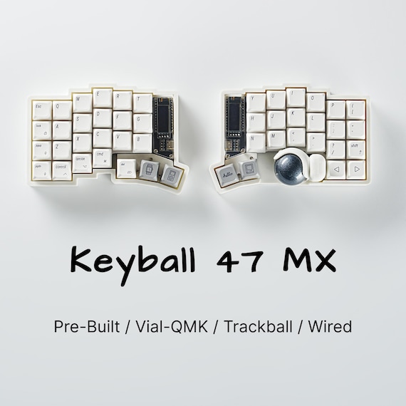 Keyball 47 MX With Trackball Ergonomic Split Keyboard - Pre