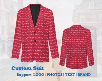 Custom All Over Print Blazer for Men & Women | Split Back Design