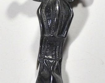 Vintage Norwegian Sterling Silver Cruciform Brooch Replica Lund Lista Norway