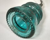 Vintage Telegraph Aqua Glass Insulator Single Pendant Light decorative lighting mood light