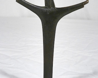 Authentic Vintage Hagenauer Wien Bronze Christ Statue Mid Century Modern Austria 5"