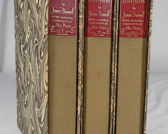 The Life of Samuel Jackson 1963 edition by James Boswell three volume set