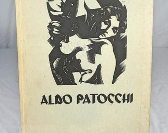 Rare 1937 Aldo Patocchi Woodcut Art Monograph First German Edition Book