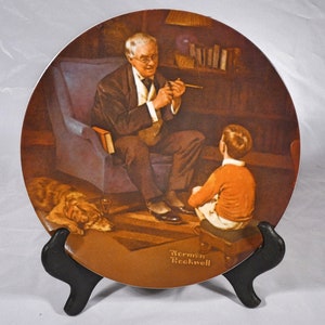 Norman Rockwell the Tycoon Collector Plate Mint Condition 4 - Etsy