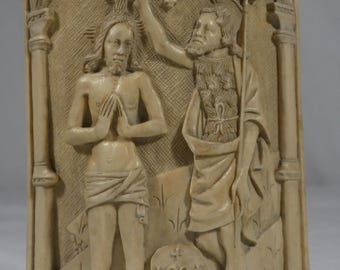Baiser de Paix The Baptism of Christ British museum vintage reproduction