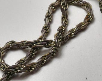 Vintage Sterling Silver diamond cut twisted rope pattern