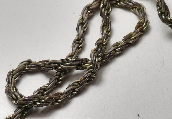 Vintage Sterling Silver diamond cut twisted rope pattern