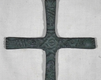 Vintage early Roman Christian cross reproductions catacombs of Domitilla 1975