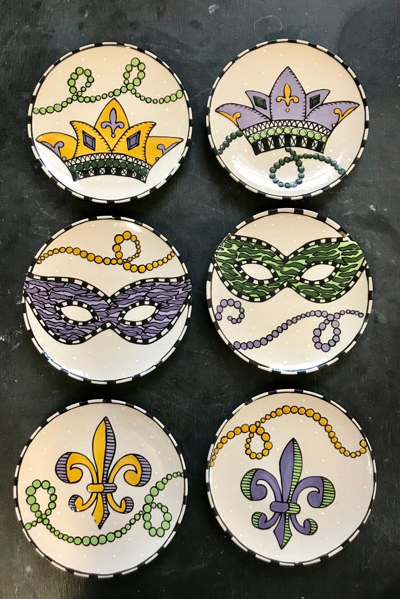 mardi gras plates china