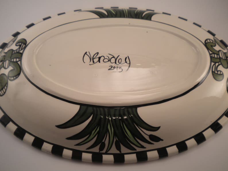 Oval Alligator & Fleur de Lis Platter | Etsy