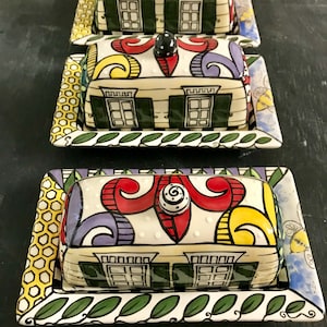 Funky Fleur de Lis Butter Dish