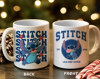 Stitch Dual Side Mug Cute Lilo And Stitch Gift For Disney Fans