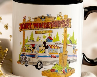 Fort Wilderness Resort Mug - Cute Disney RV Camping Cup with Mickey and Friends