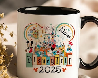 Disney Trip Mug 2025 – Customizable with Your Name