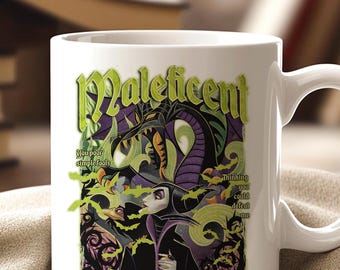 Maleficent Mistress Of All Evil Disney Villains Coffee Mug Dragon Art