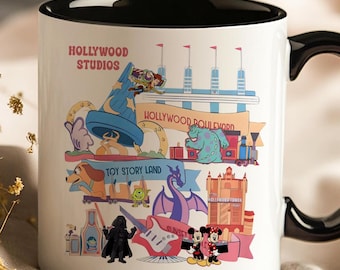 Hollywood Studios Mug - Toy Story Land & Disney Characters Cup, Cute Disney Park Souvenir