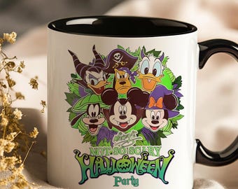 Magical Mickeys Not So Scary Halloween Party Collectible Mug - Perfect Gift for Disney Fans and Spooky Season
