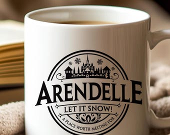 Arendelle Let It Snow Mug Minimalist Frozen Gift For Disney Fans