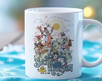 Adorable Splash Mountain Character Mug Perfect Gift for Disney Loving Friends and Family