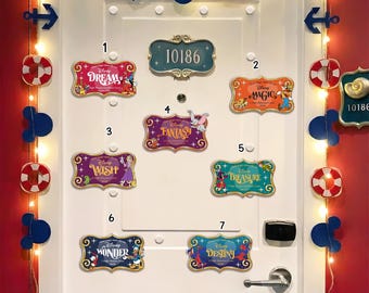 Where Magic Meets the Sea Magnet, Custom Disney Cruise Door Magnet, Personalized Family Cruise Itinerary Gifts, Disney Wish Destiny Sign