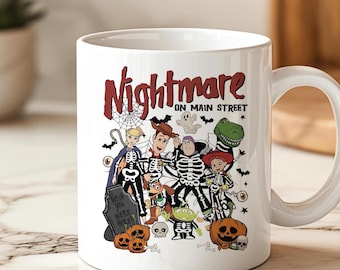 Toy Story Halloween Nightmare Mug, Spooky Woody Buzz Jessie Gift