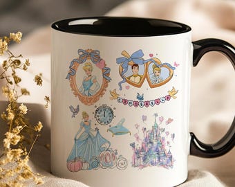 Cinderella Fairytale Princess Mug, Disney Castle Royal Ball Coffee Cup