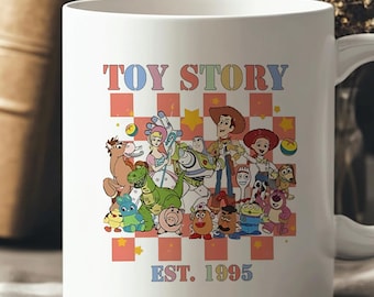 Toy Story Charakter Tasse | Personalisierter Name | EST. 1995