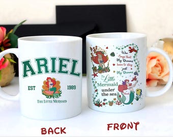 Cute Ariel Little Mermaid Mug Gift For Disney Fans