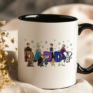 Personalized Frozen Friends Name Mug Custom Kids Gift image 1