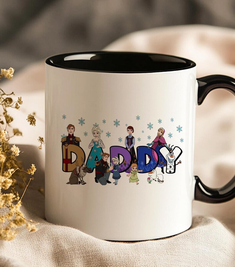 Personalized Frozen Friends Name Mug Custom Kids Gift image 1