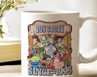 Toy Story Since 1995 Mug - Retro Disney Pixar Characters Coffee Cup