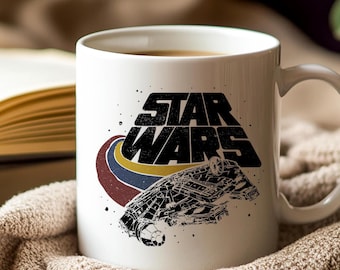 Star Wars Mug Retro Millennium Falcon Space Ship Cup