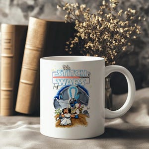 Kubek STITCH WARS – prezent inspirowany Gwiezdnymi Wojnami z Lilo i Stichem zdjęcie 3