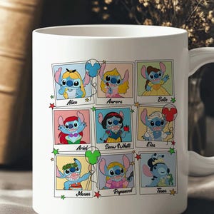 Stitch Princess Mug Funny Disney Mashup Gift For Fans And Kids