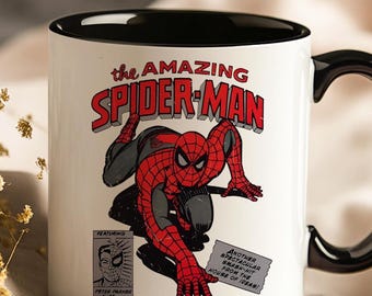 Peter Parker Superhero Comic Style Mug