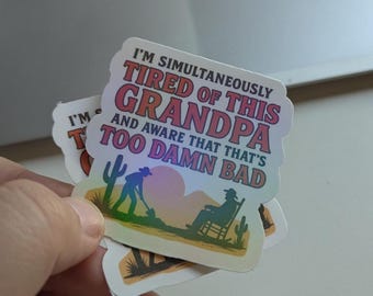 Holes Movie Quote Sticker | Funny Millennial Meme, Glossy or Holographic