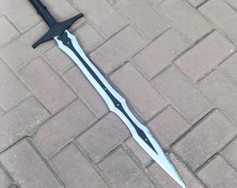 Drachenknochen Schwert, Hand gefertigt, handgemachtes Sammlerstück, Fantasy Schwert Dekor
