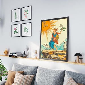 The Fool Card Tarot Deck Wall Art Digital Print Aesthetic Tarot Art Wall Decoration Instant Download Digital Poster Printable Wall Art