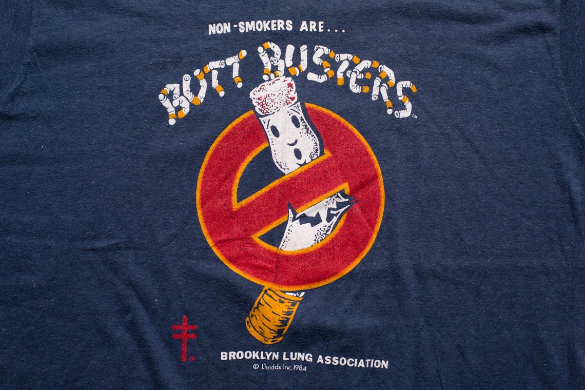 Non-Smokers Are Butt Busters T-Shirt Ghostbusters Parody | Etsy