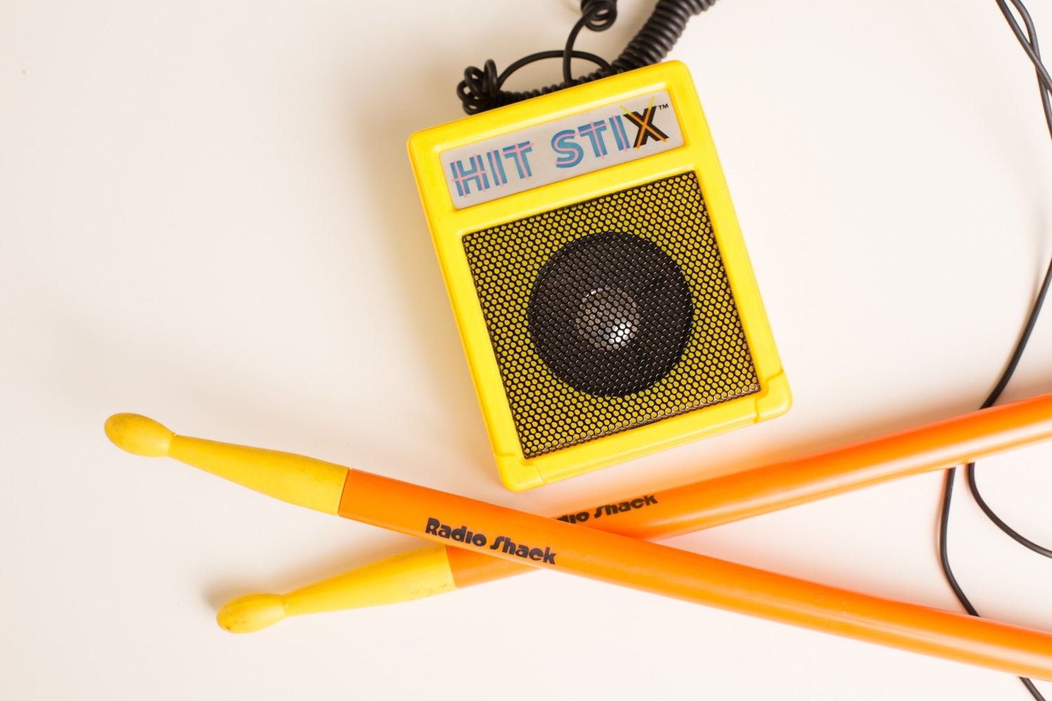 Vintage 80s Hit Stix Electronic Drum Sticks Toy, Radio Shack Vintage 80s Hit Stix Electronic Drum Sticks Toy, Radio Shack