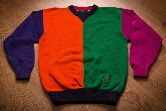 tommy hilfiger colour block sweater