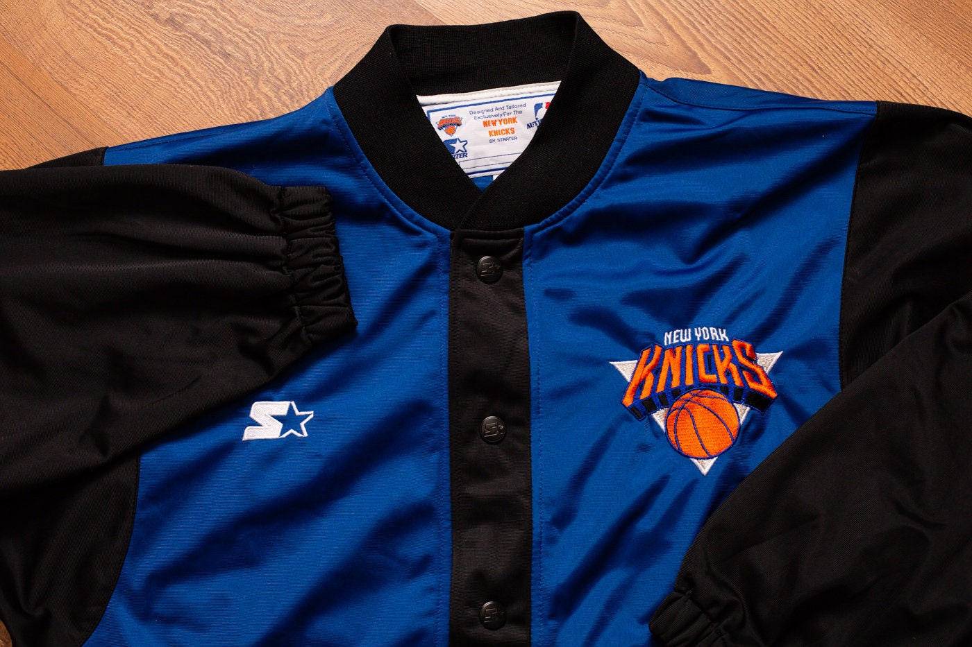 knicks warm up jacket