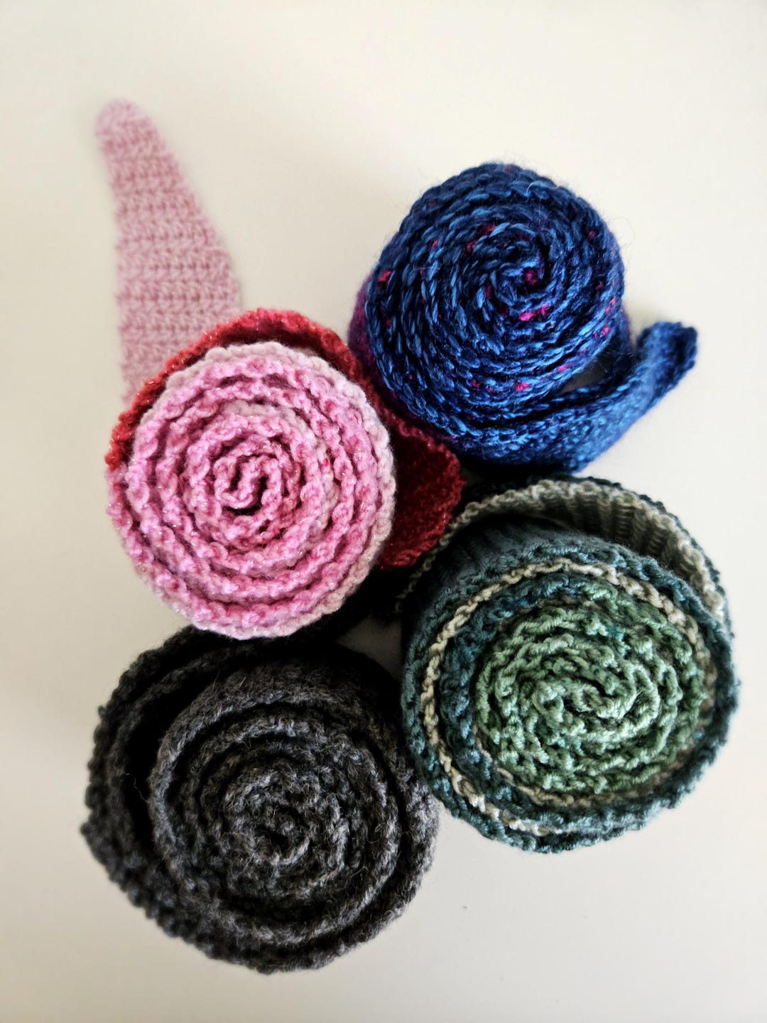 クロワッサン スカーフ - ロング - ソフィー スカーフ - かぎ針編み