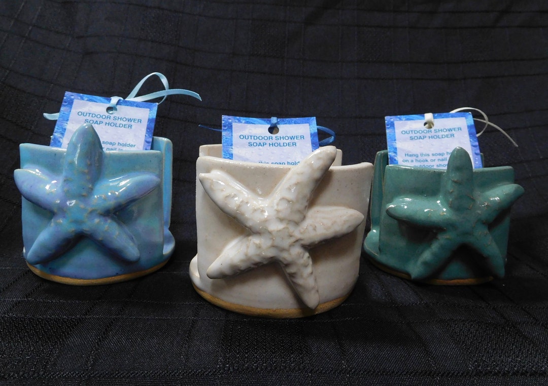 Outdoor Shower Soap Holder With Starfish Etsy