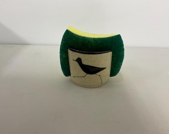 Sponge Holder with Shorebird