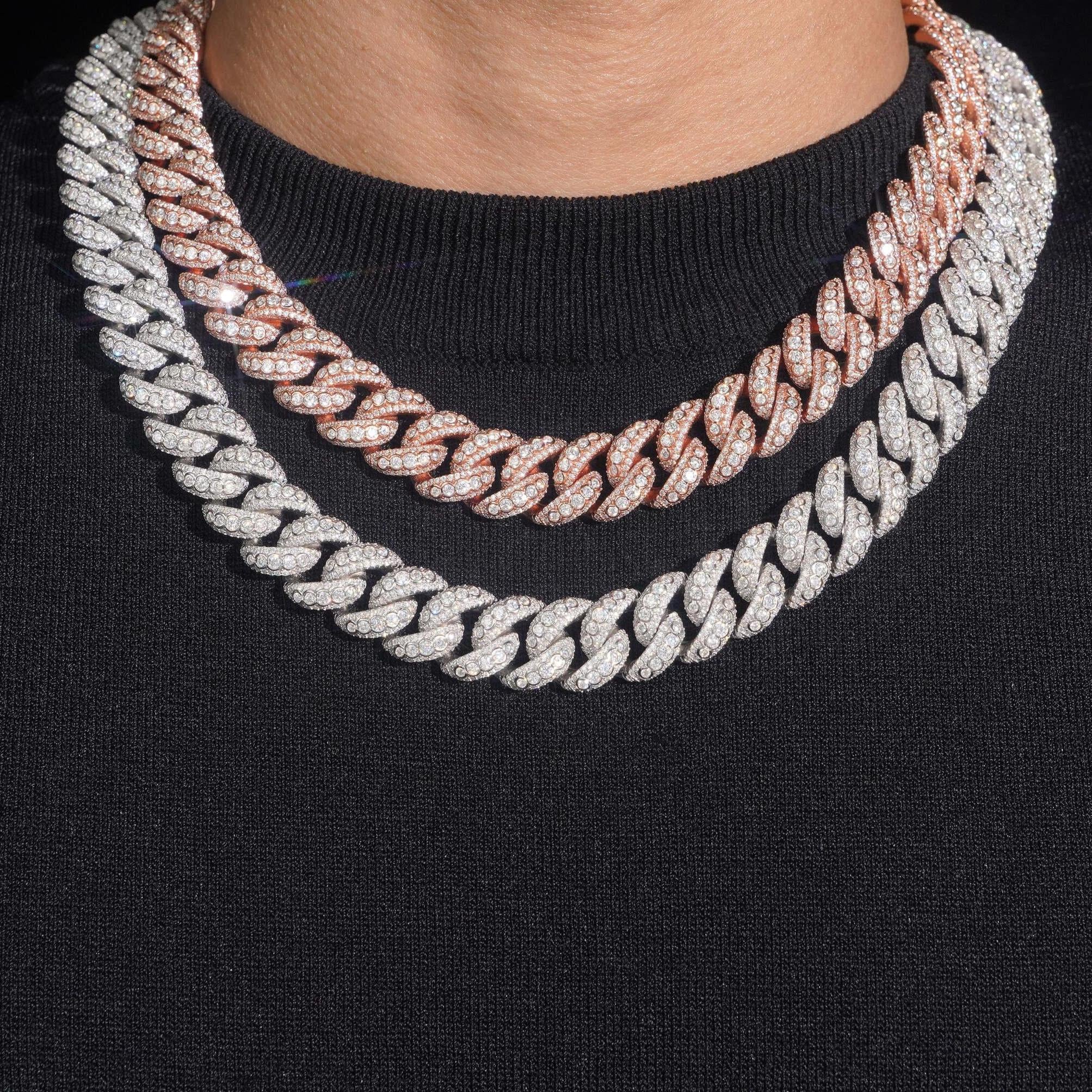 Moissanite cuban chain - Etsy 日本