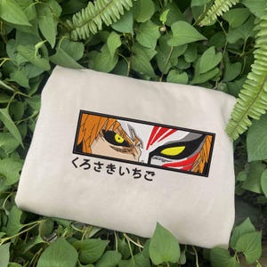 Anime Embroidered Sweatshirt, Embroidered Anime Shirt, Anime Shirt, Embroidered Shirt, Embroidered Hoodie, Anime Tee EBLEA008